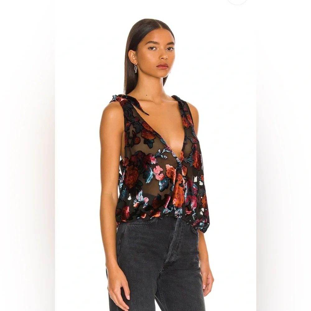 Free People Tied To You Tank-Dark Combo